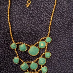 Lucky Brand Gold and Turquoise Necklace